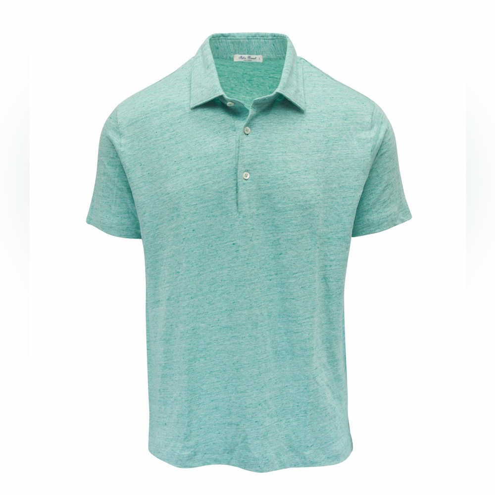 Men's Polo Shirt - Heather Aqua